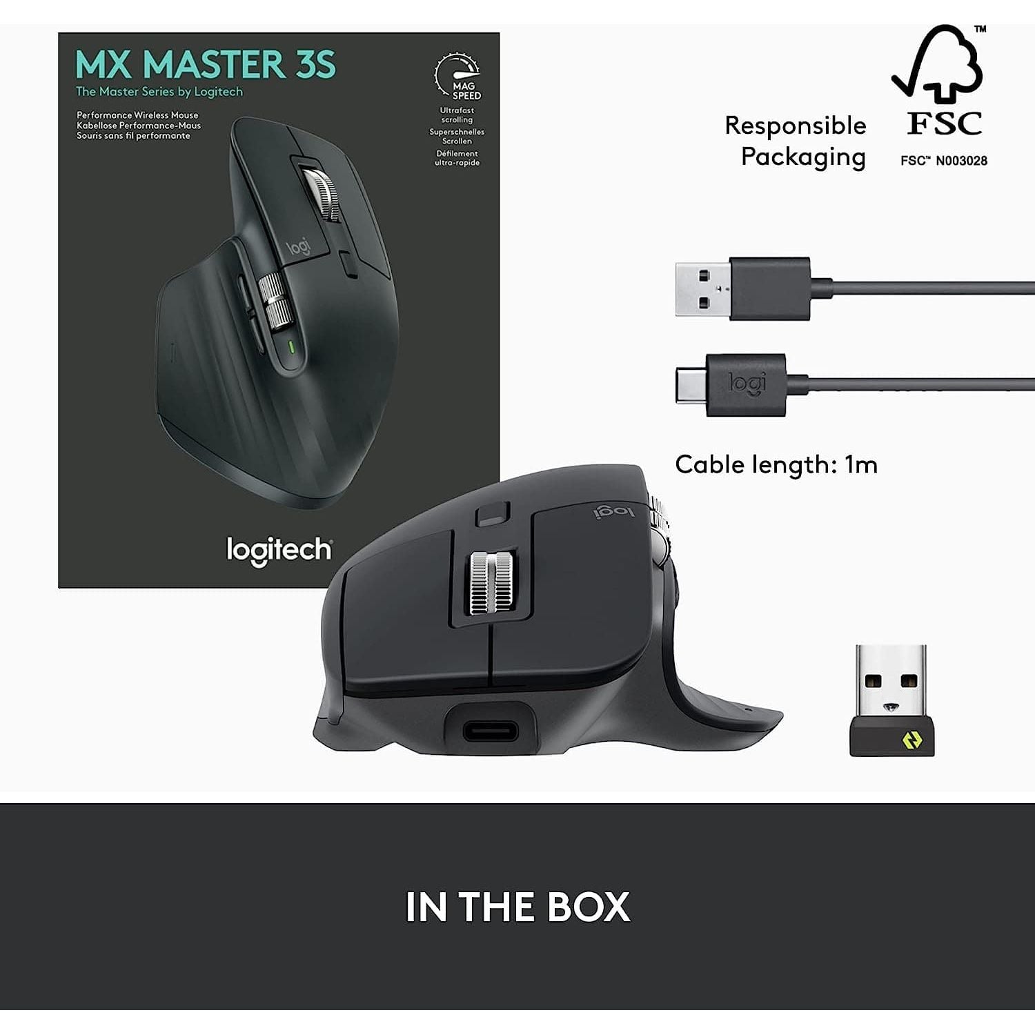 Buy Logitech,Logitech MX Master 3S - Wireless Performance Mouse with Ultra-fast Scrolling, Ergo, 8K DPI, Track on Glass, Quiet Clicks, USB-C, Bluetooth, Windows, Linux, Chrome - Grey - Gadcet.com | UK | London | Scotland | Wales| Ireland | Near Me | Cheap | Pay In 3 | Keyboard & Mouse